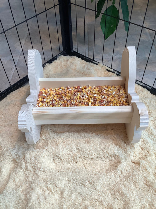 Chicken feeder-chicken table